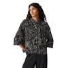 Dames Blouse Fiana palm leaves