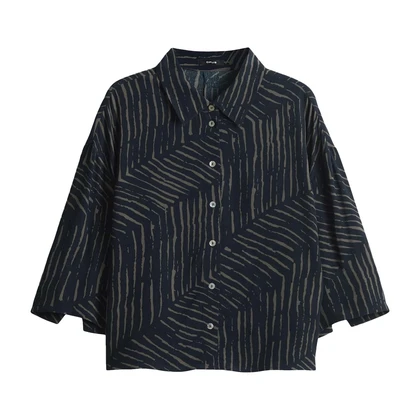 Dames Blouse Fiana palm leaves