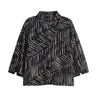 Dames Blouse Fiana palm leaves