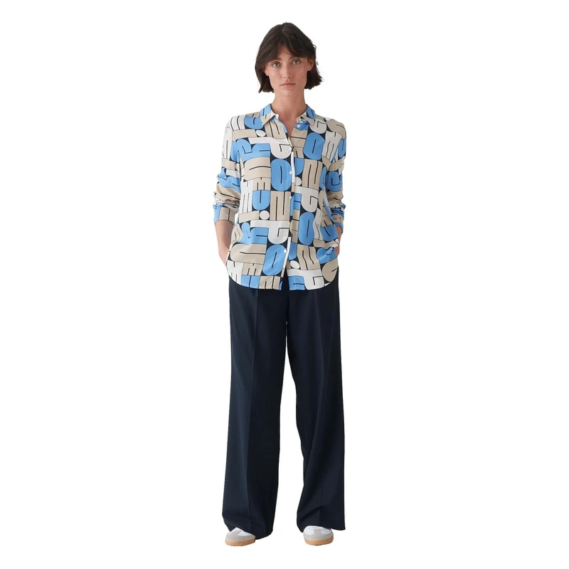 Dames Blouse Fumira Opus BLEU