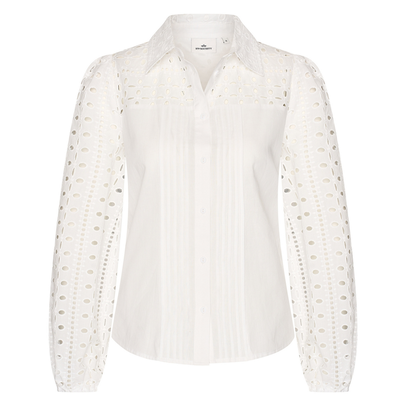 Dames Blouse HVSFloor HV Society WHITE DENIM