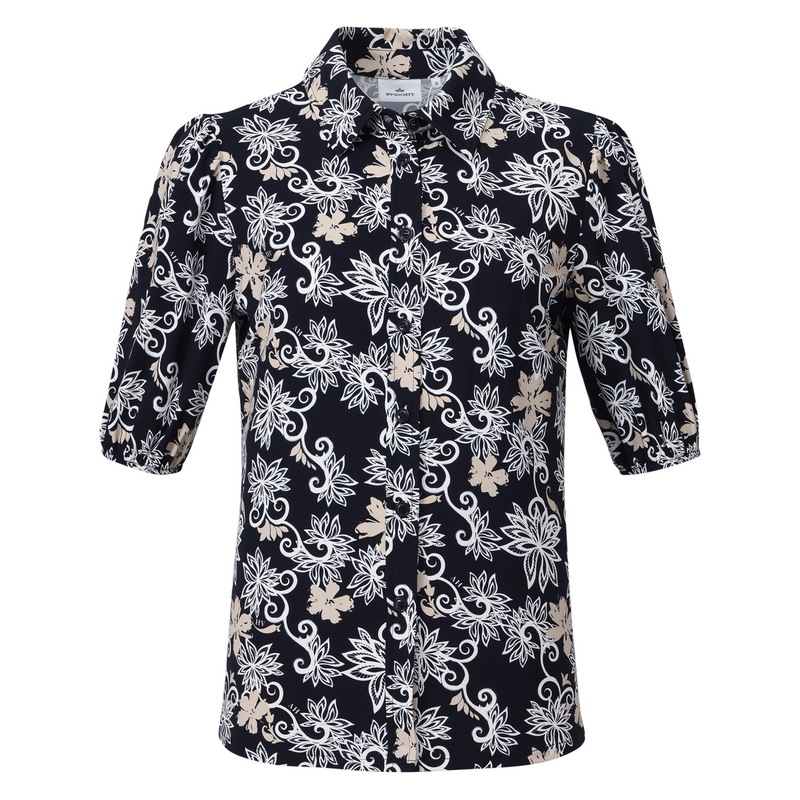 Dames Blouse HVSPhiline HV Society BLAUW DESSIN
