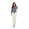 Dames Blouse Jameyvoilecoldessin