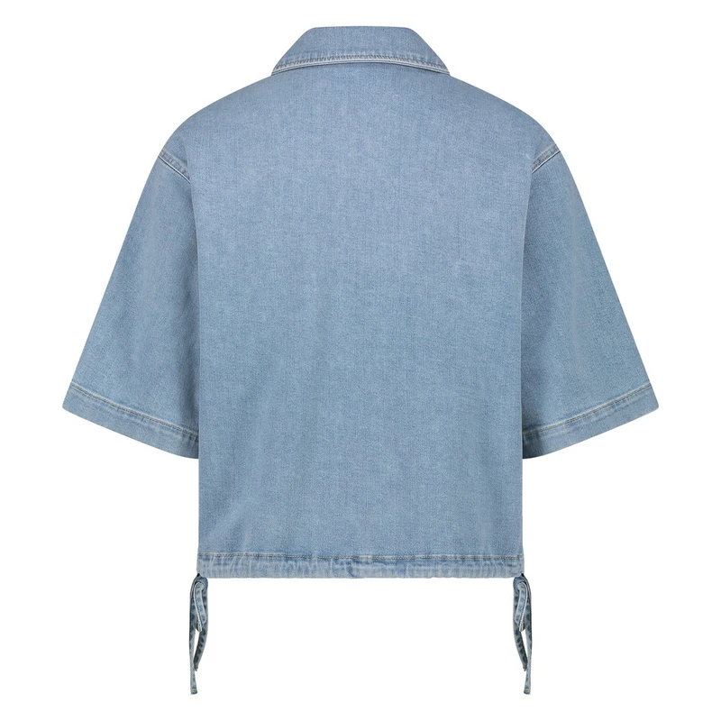 Dames Blouse Jessie Nukus BLEACHED BLUE DENIM