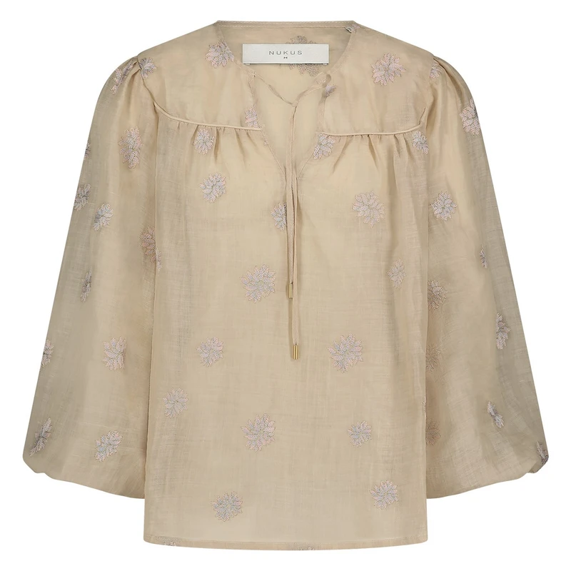 Dames Blouse KAOUTAR Nukus ZAND