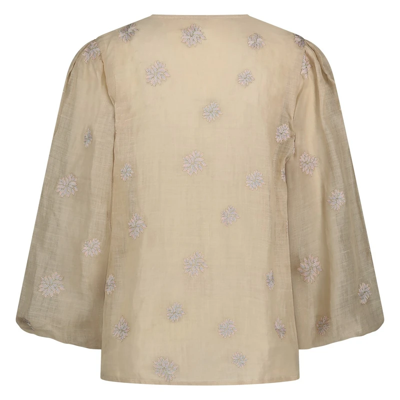 Dames Blouse KAOUTAR Nukus ZAND