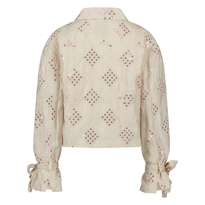 Dames Blouse LOES BLOUSE PAILLET Nukus OFF-WHITE