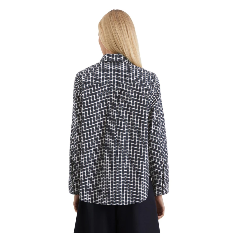 Dames Blouse M02096942331 Marc O'Polo BLAUW DESSIN