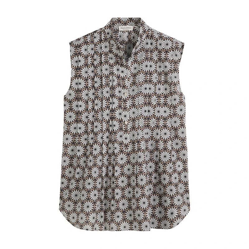 Dames Blouse M04080940019 Marc O'Polo BLAUW DESSIN