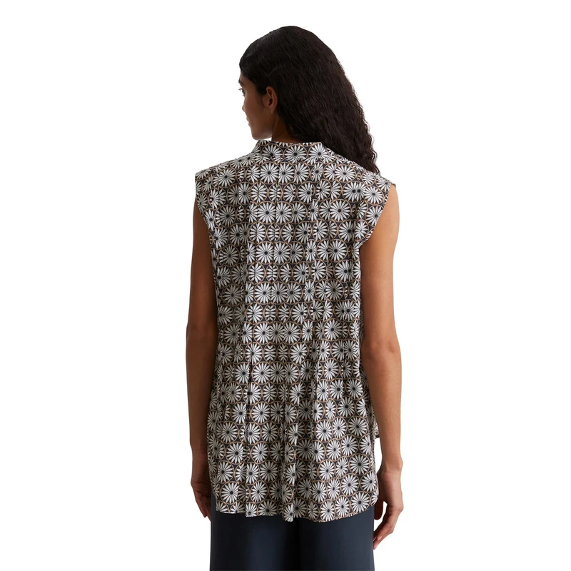 Dames Blouse M04080940019 Marc O'Polo BLAUW DESSIN