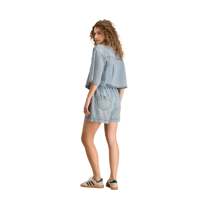 Dames Blouse MAE DENIM BLOUSE Circle of Trust LIGHT BLUE DENIM