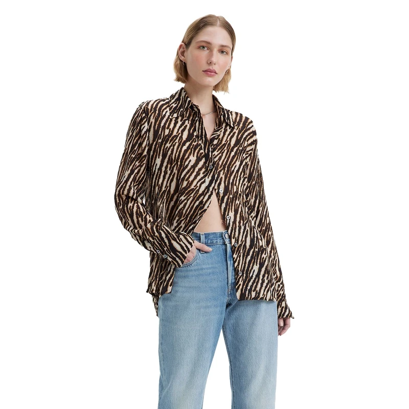 Dames Blouse MAEVE BLOUSE Levi's ZWART DESSIN