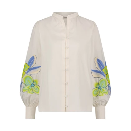 dames blouse met embroidery