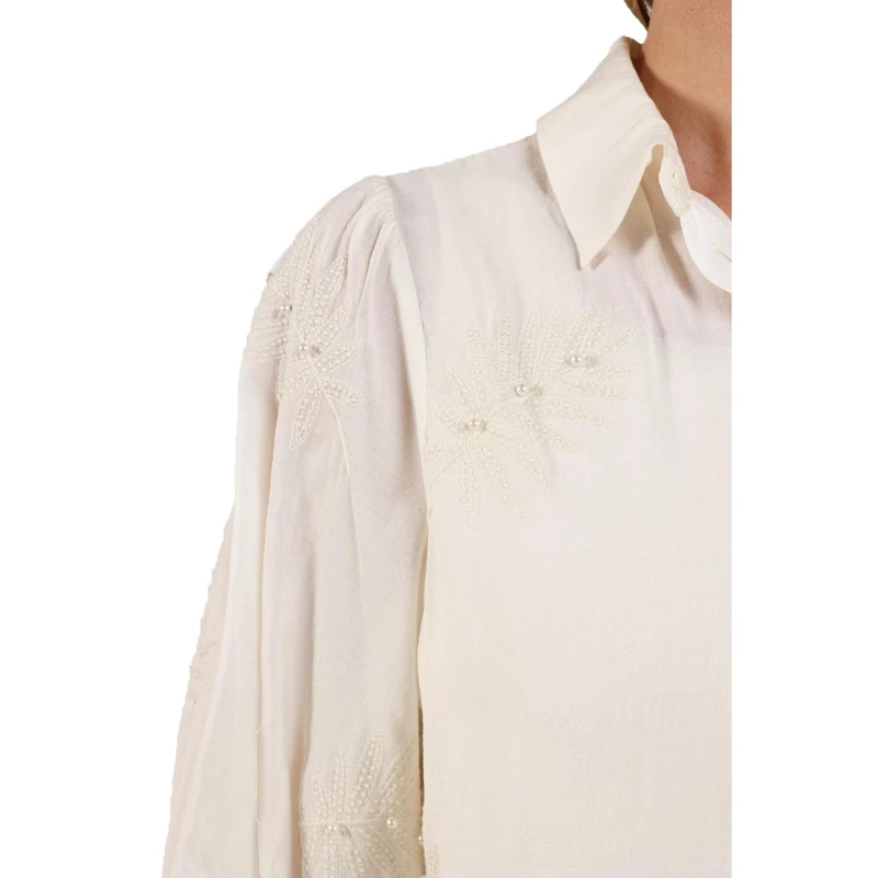 Dames Blouse MILANOVA BLOUSE PEAR Nukus OFF-WHITE