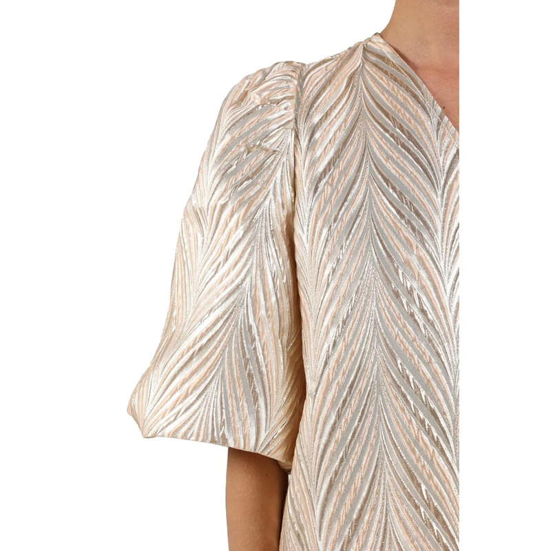 Dames Blouse MIRTHE TOP SHINY Nukus NUDE