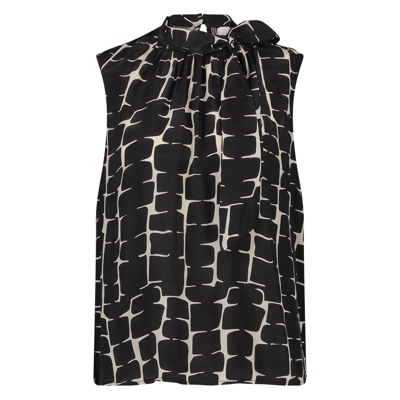 Dames Blouse NAOMI Nukus ZWART DESSIN
