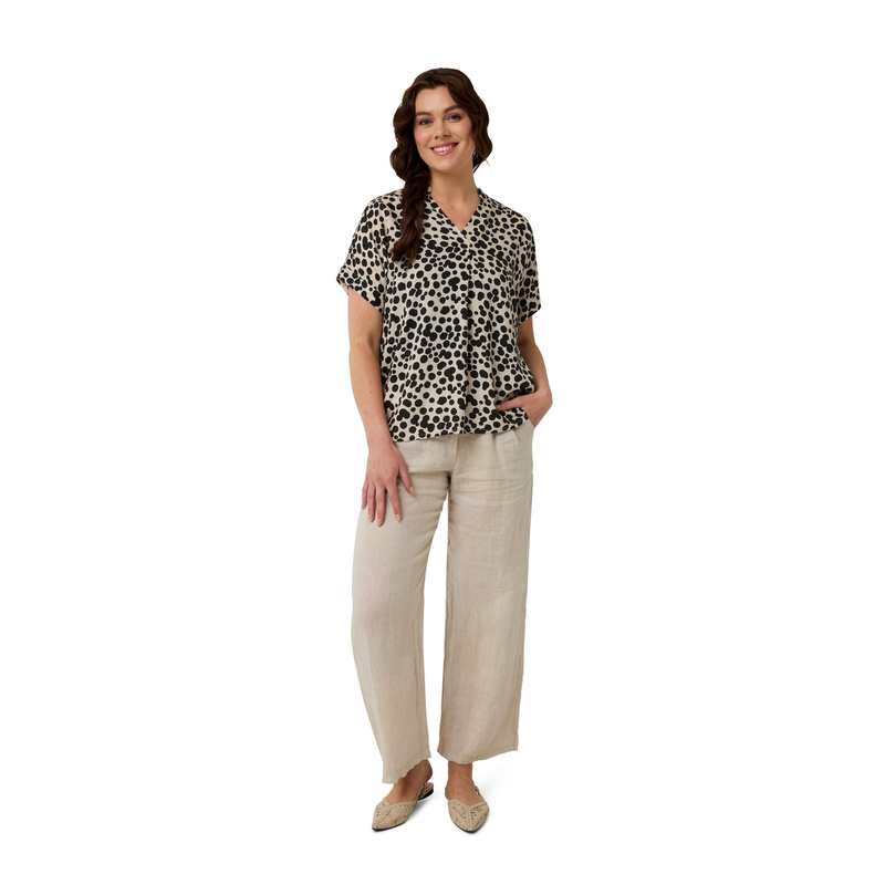 Dames Blouse NEW BL Eni Ivy & You ZWART DESSIN