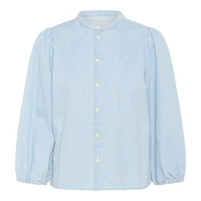 Dames Blouse NicoliePW SH Part Two LIGHT BLUE DENIM