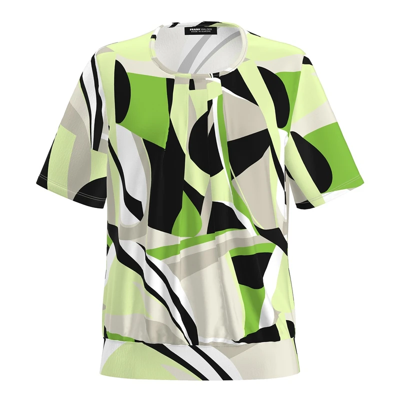 Dames Blouse NOS715422 Frank Walder GROEN DESSIN