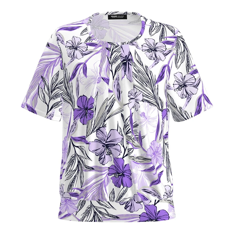 Dames Blouse NOS715422 Frank Walder PAARS DESSIN