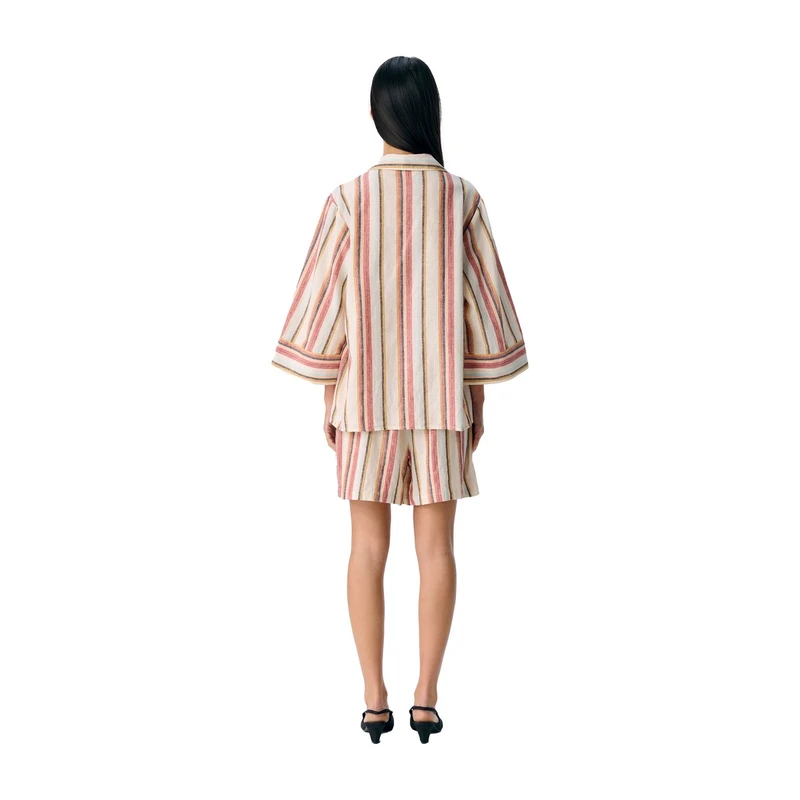 Dames Blouse OBJKAREN Object ZAND