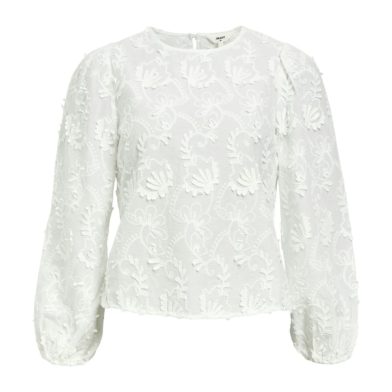 Dames Blouse OBJMYA Object OFF-WHITE