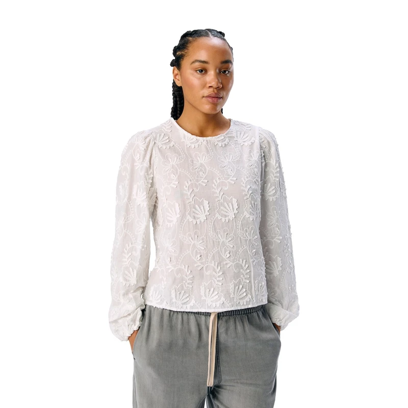 Dames Blouse OBJMYA Object OFF-WHITE