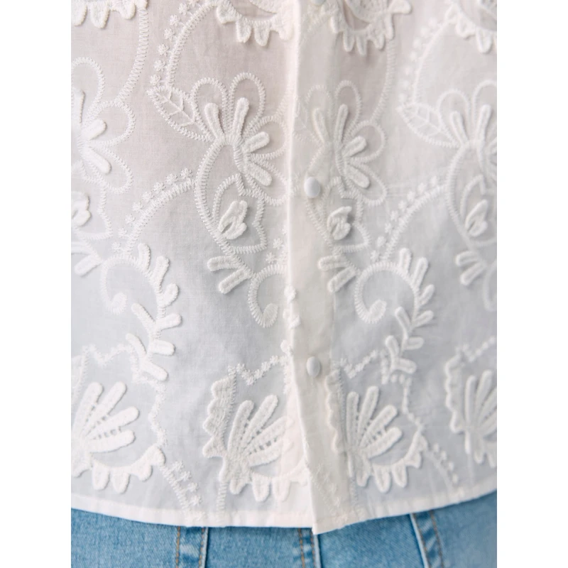 Dames Blouse OBJMYA Object OFF-WHITE
