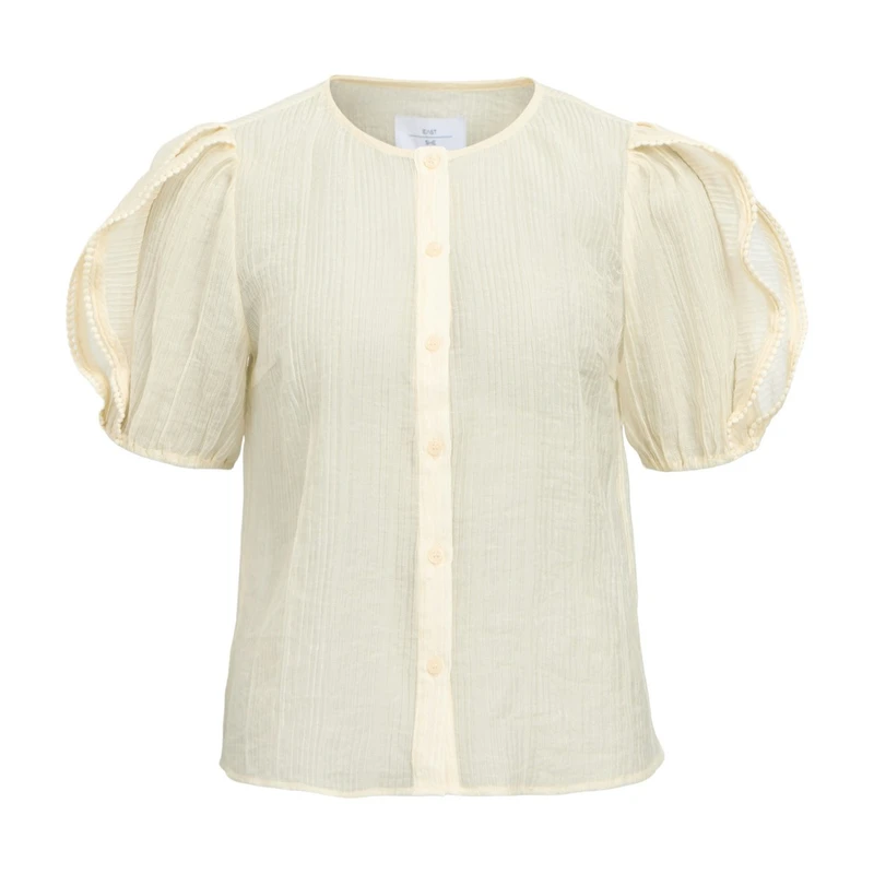 Dames Blouse OBJMYRTHE Object NATUREL