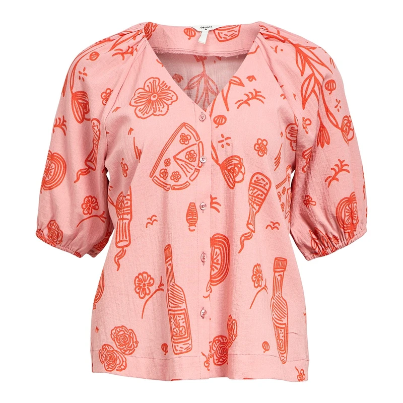 Dames Blouse OBJSAGE Object ROOD DESSIN