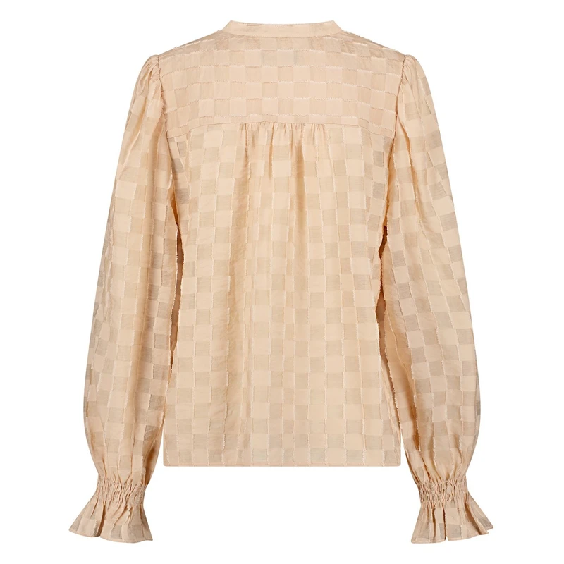 Dames Blouse PHOEBE BLOUSE CHECK Nukus NUDE