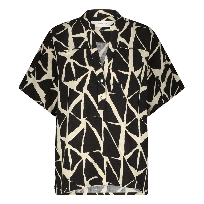 Dames Blouse Robine Nukus ZWART DESSIN