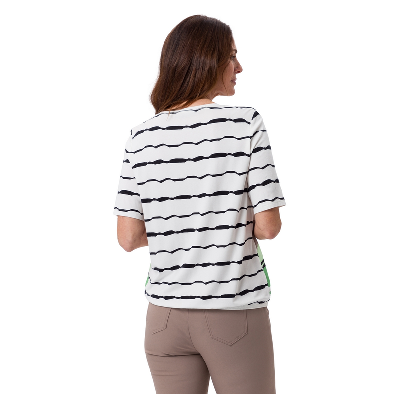 Dames Blouse S51202425 Frank Walder GROEN DESSIN