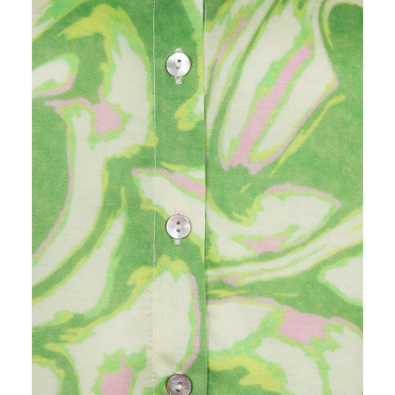 Dames Blouse SP25.15005 esqualo GROEN DESSIN