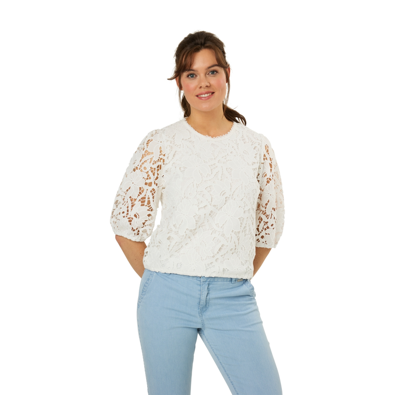 Dames Blouse STRS-13 Ivy & You OFF-WHITE