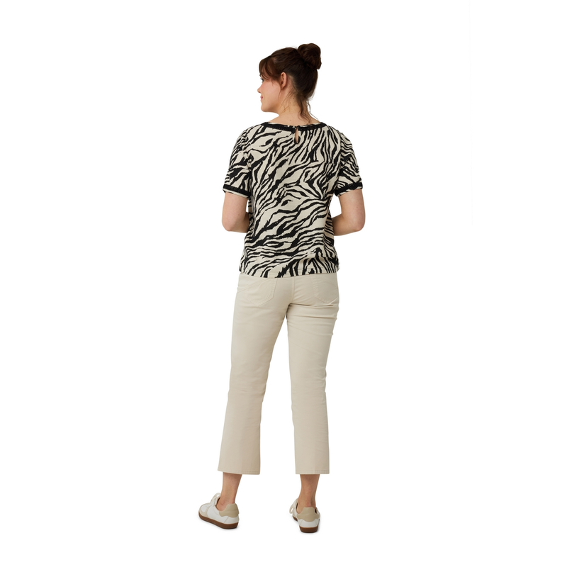 Dames Blouse Teddy Gardeur Collectie ZWART DESSIN