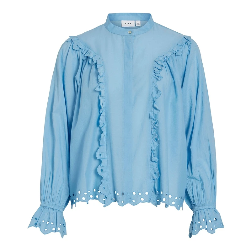 Dames Blouse VIANGLASSI Vila INDIGO BLUE