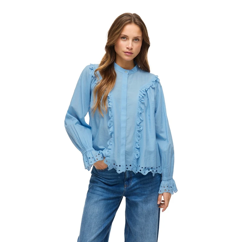 Dames Blouse VIANGLASSI Vila INDIGO BLUE