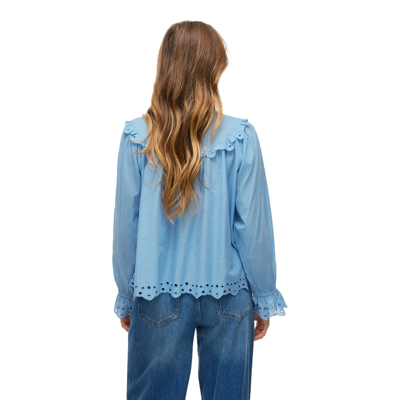 Dames Blouse VIANGLASSI Vila INDIGO BLUE