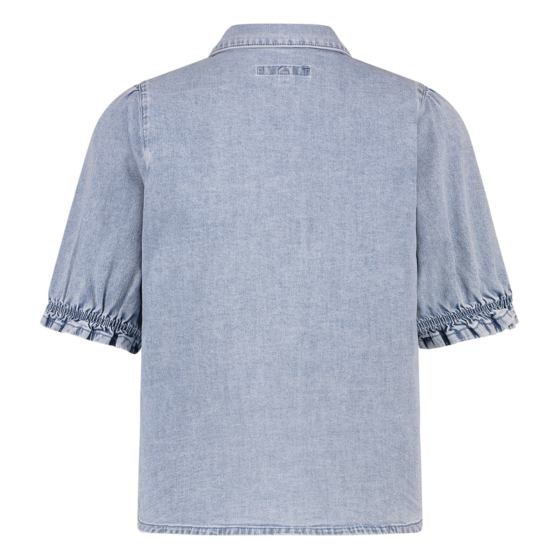 Dames Blouse Victoria SVU 4549 Ivy & You LIGHT BLUE DENIM
