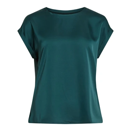 Dames Blouse VIELLETTE S/S SATIN TOP - NOOS