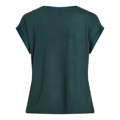 Dames Blouse VIELLETTE S/S SATIN TOP - NOOS