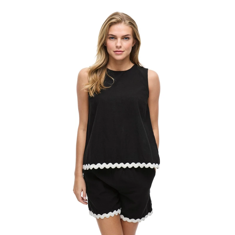 Dames Blouse VIMANDA Vila ZWART DESSIN