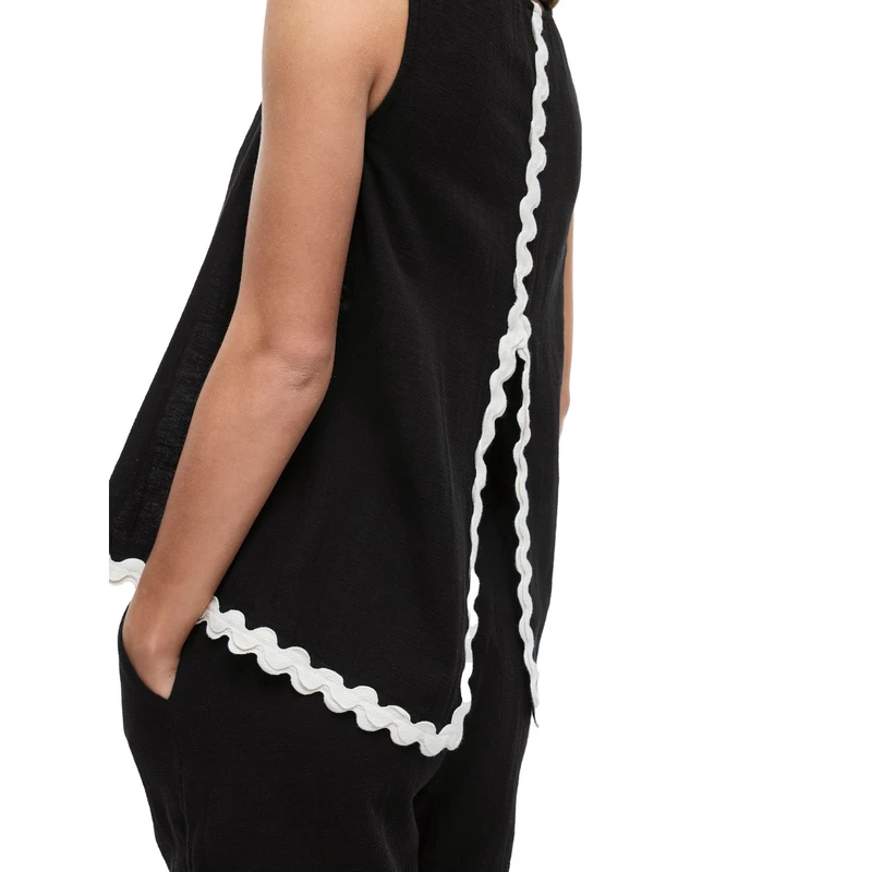 Dames Blouse VIMANDA Vila ZWART DESSIN