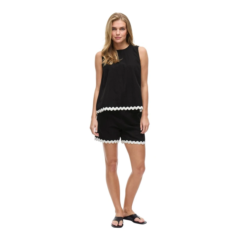 Dames Blouse VIMANDA Vila ZWART DESSIN