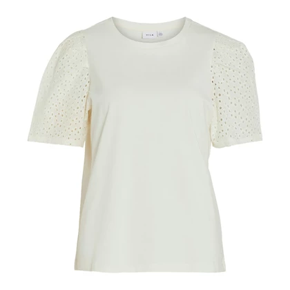 Dames Blouse VIMERRY S/S EMB ANGLAISE TOP