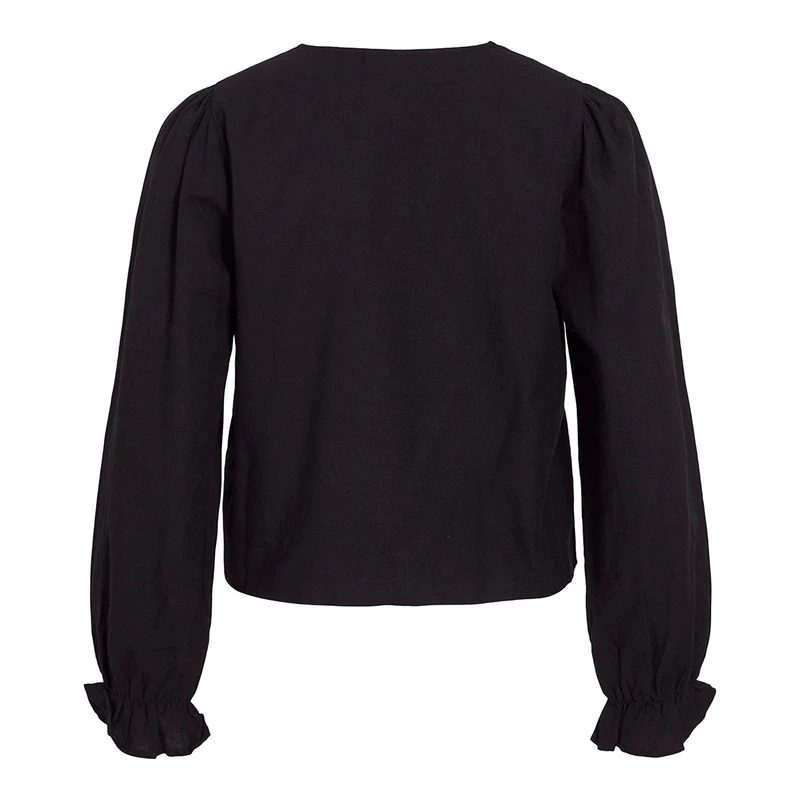 Dames Blouse VIPOLENE Vila ZWART DESSIN