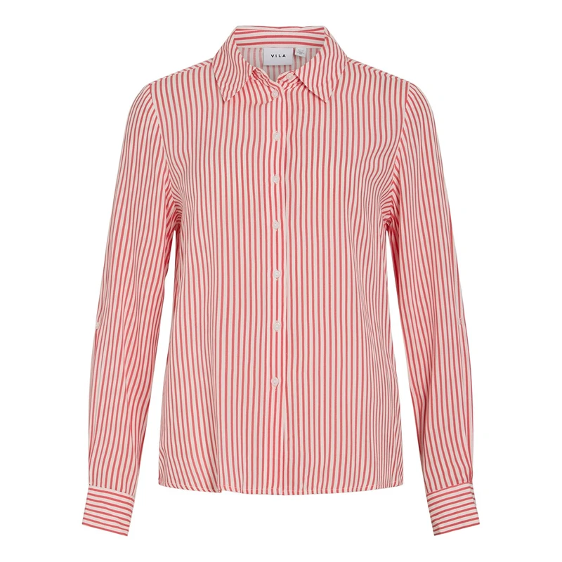 Dames Blouse VIROSA Vila BLAUW DESSIN