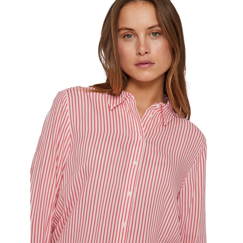 Dames Blouse VIROSA Vila BLAUW DESSIN