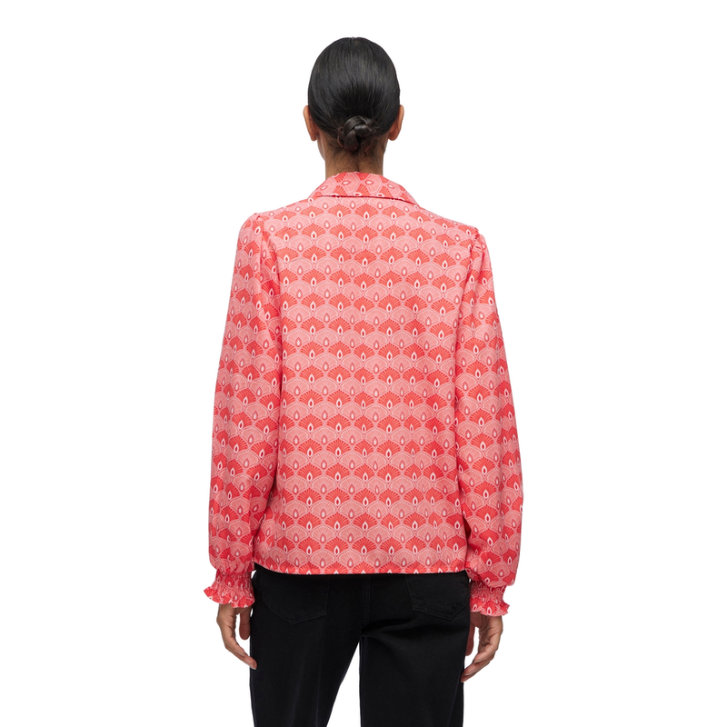 Dames Blouse VIZINO Vila ROOD DESSIN